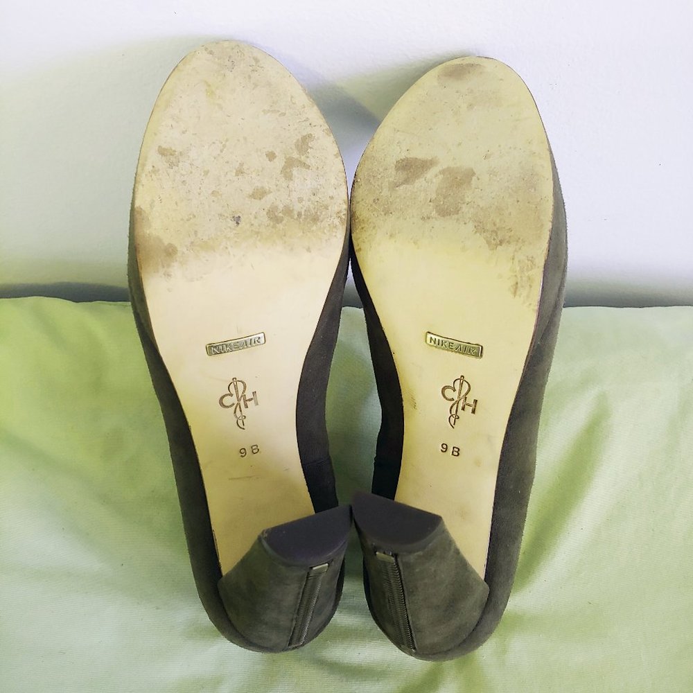 Cole Haan Nike Air Olive Platform Heeled Booties - Picture 6 of 7